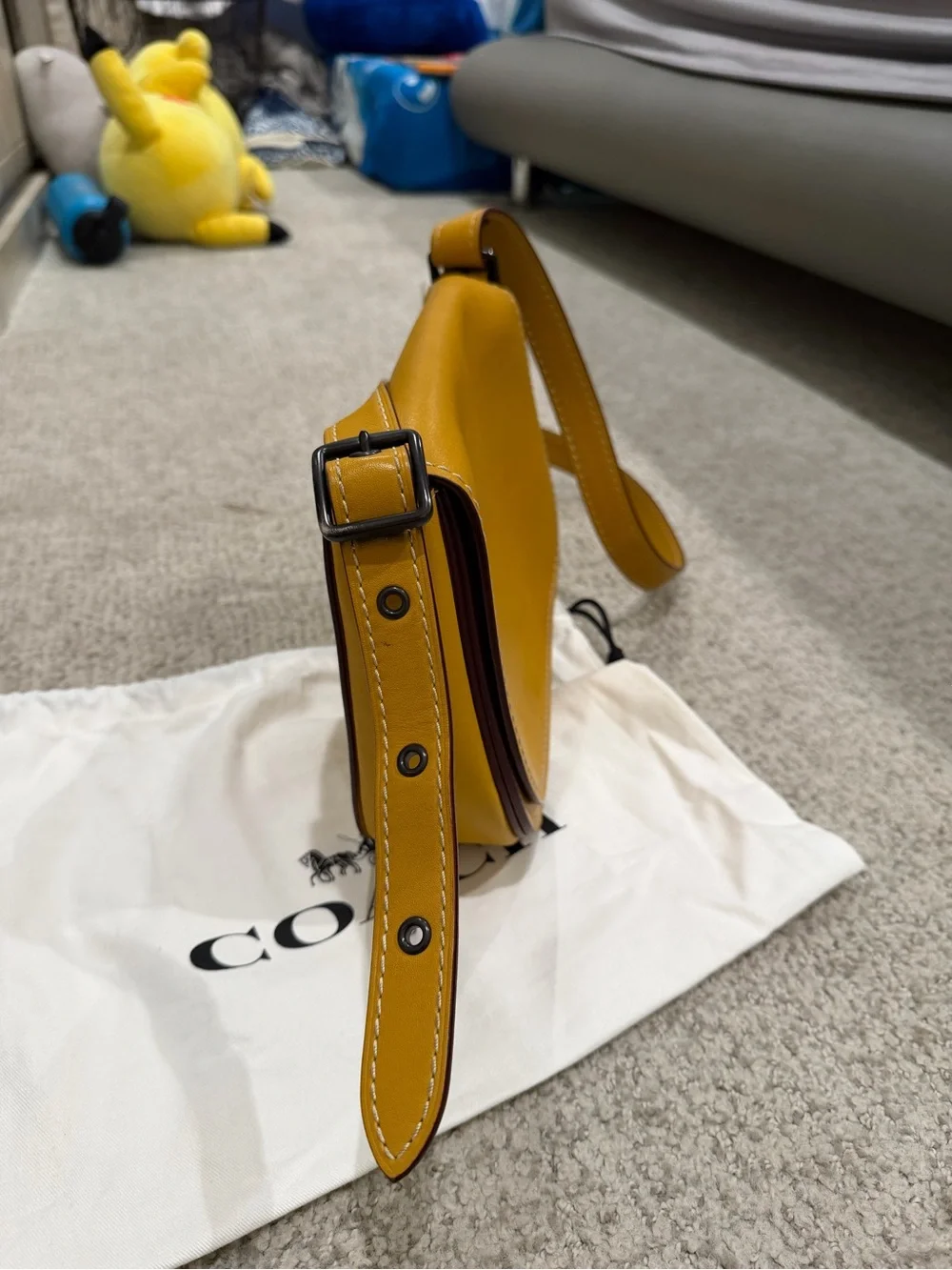 Coach 1941 saddle crossbody bag - yellow